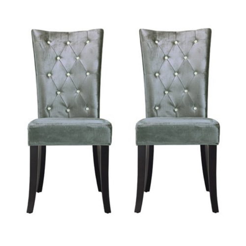 Belfast-Dining-Chair-In-Crushed-Silver-Velvet-in-A-Pair-New