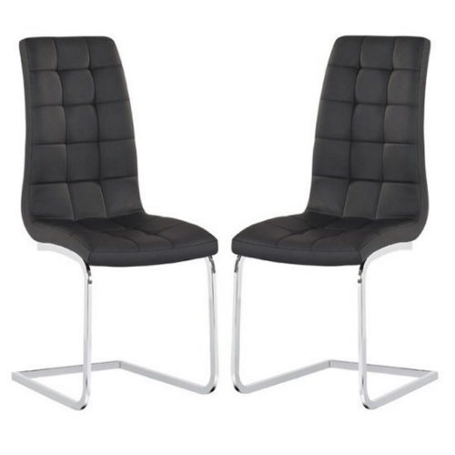 Black Dining Chairs in leather