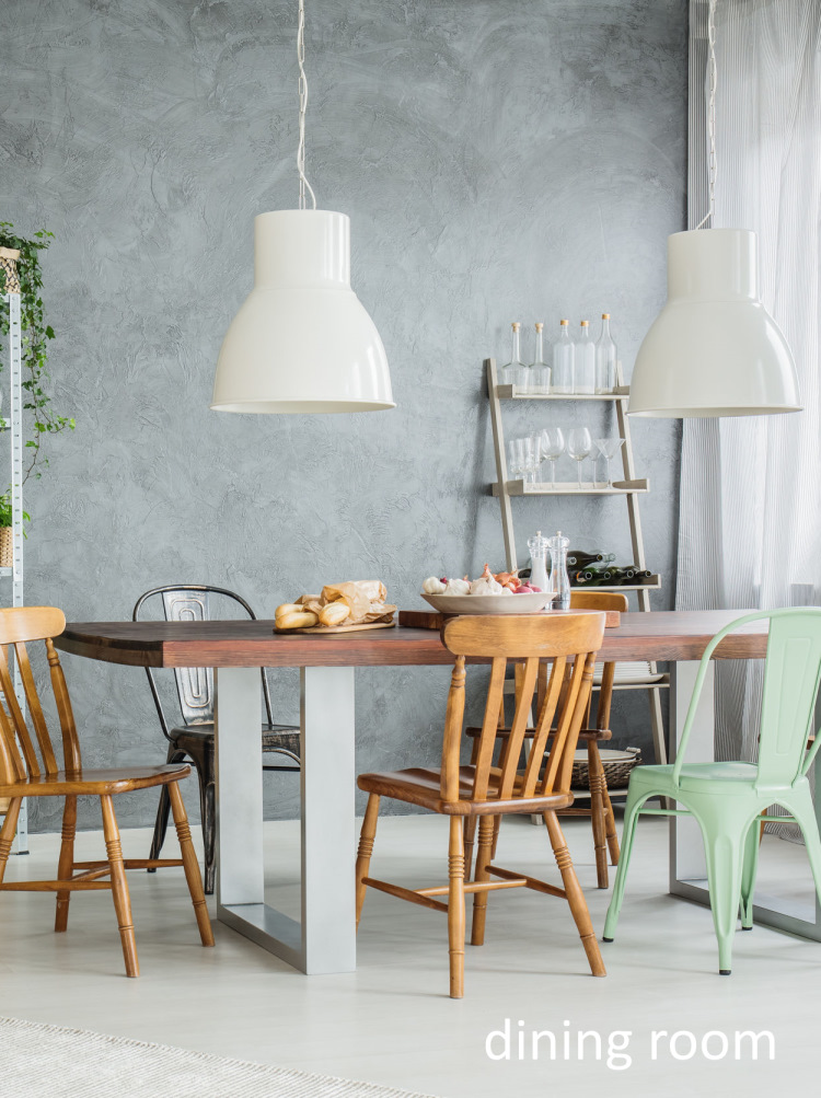 Modern and Industrial dining tables